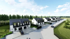 Wizualizacja Osiedla Sosnowa Polana - Drzonków Zielona Góra